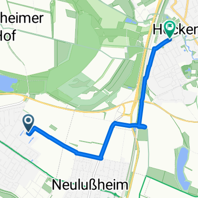 Clara-Schumann-Weg, Altlußheim nach Karlsruher Straße, Hockenheim