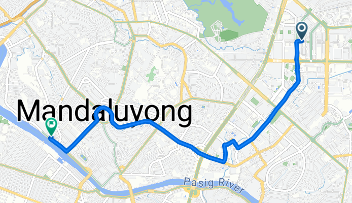 San Antonio, Pasig to Retired Reverend G Aglipay St, Mandaluyong