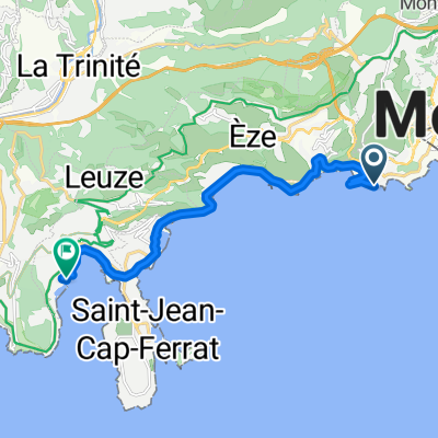 Sentier du Bord de Mer, Cap-d'Ail to Rue des Galères, Villefranche-sur-Mer