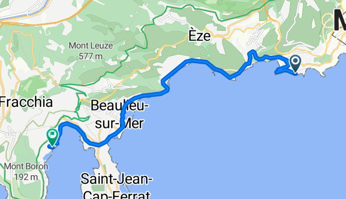 Sentier du Bord de Mer, Cap-d'Ail to Rue des Galères, Villefranche-sur-Mer