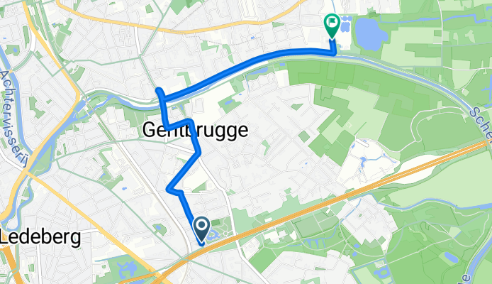 Henri Pirennelaan, Gent naar Vinkenstraat, Destelbergen