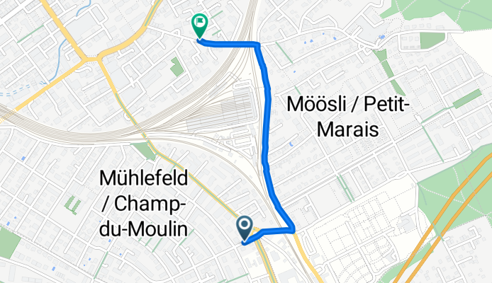 Erlacherweg, Biel nach Zionsweg, Biel