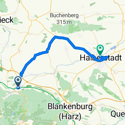 Bahnhofstraße, Wernigerode nach Georgenstraße, Halberstadt