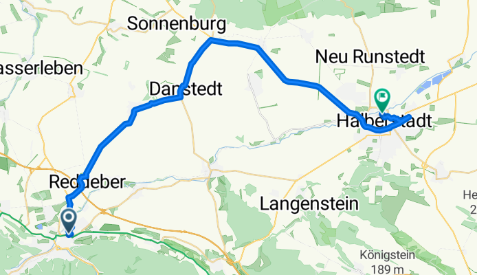 Bahnhofstraße, Wernigerode nach Georgenstraße, Halberstadt