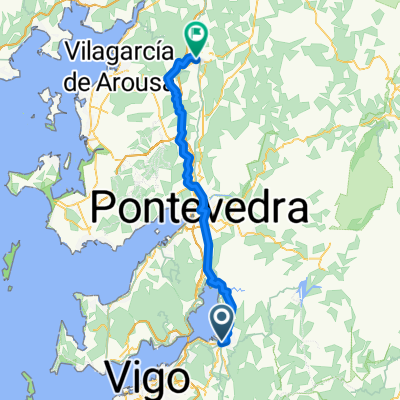 Plaza Ribadavia, Redondela to Calle de Fermín Mosquera, Caldas de Reis