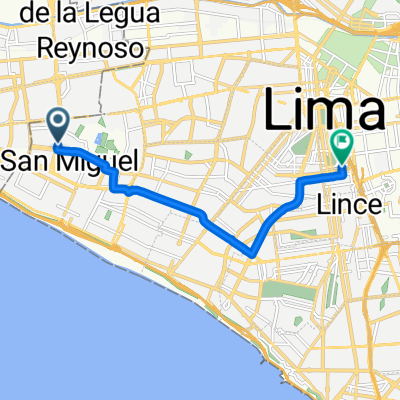 Lima to Jirón Parque de la Reserva, Lima