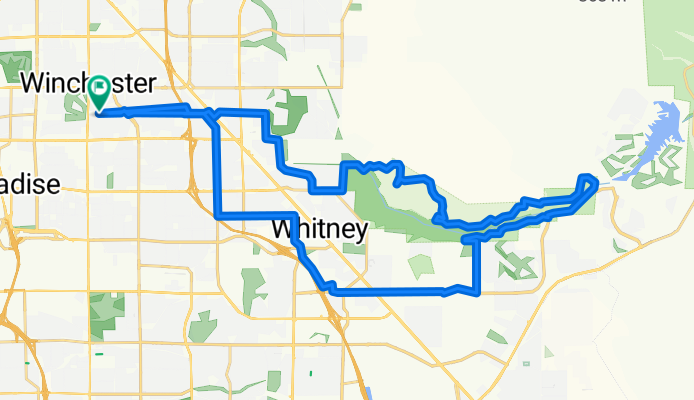 Route to E Twain Ave, Las Vegas