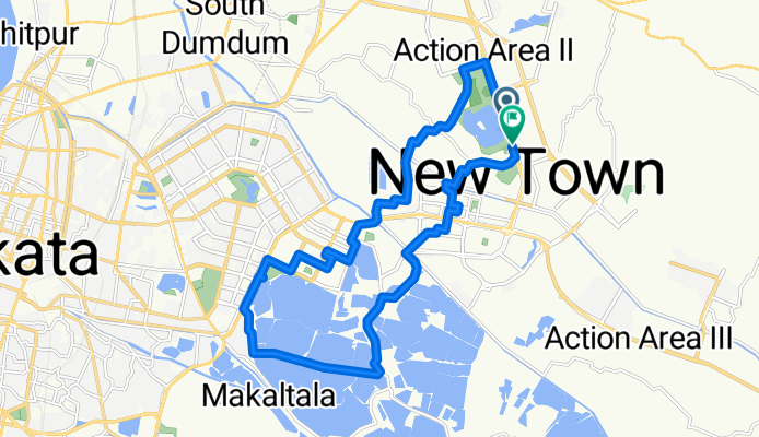 Biswa Bangla Sarani to Biswa Bangla Sarani