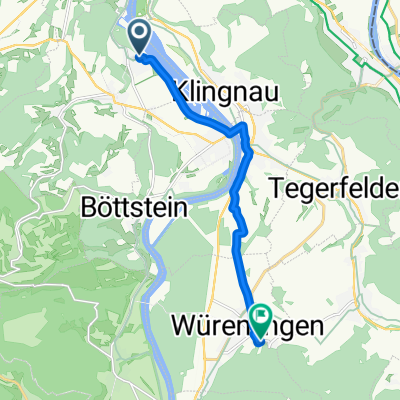 47.590, 8.222 nach 47.529, 8.261