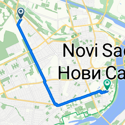 Руменачки пут, Нови Сад to Владимира Перића Валтера, Нови Сад