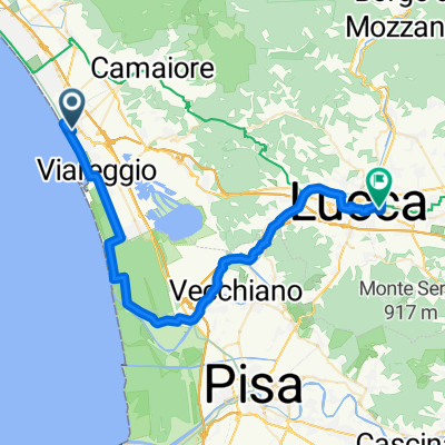 Via Bruno Buozzi, Camaiore nach Via di Tiglio, Lucca