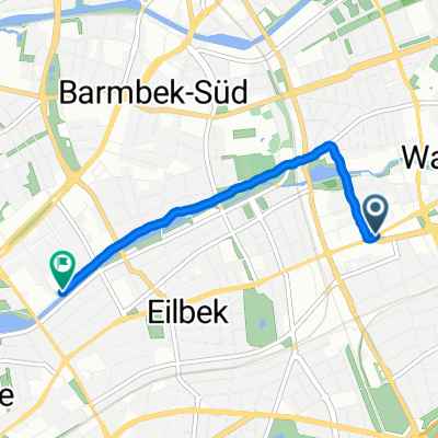 Wandsbeker Marktplatz, Hamburg nach Dorothea-Bernstein-Weg, Hamburg