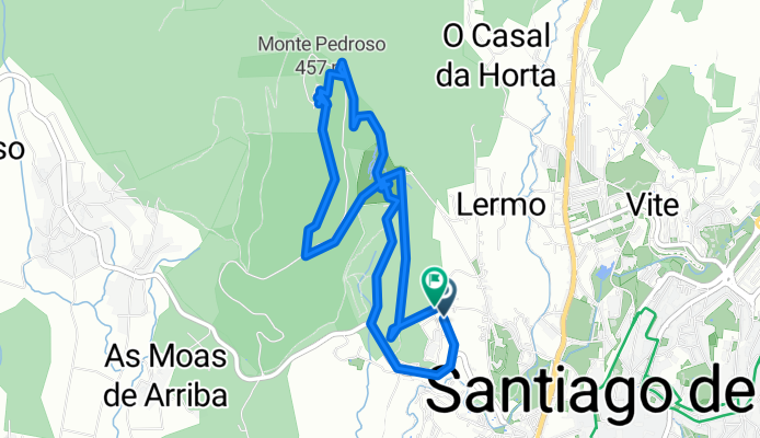 SCQ 1, Santiago de Compostela, Einrollrunde hinterm Haus