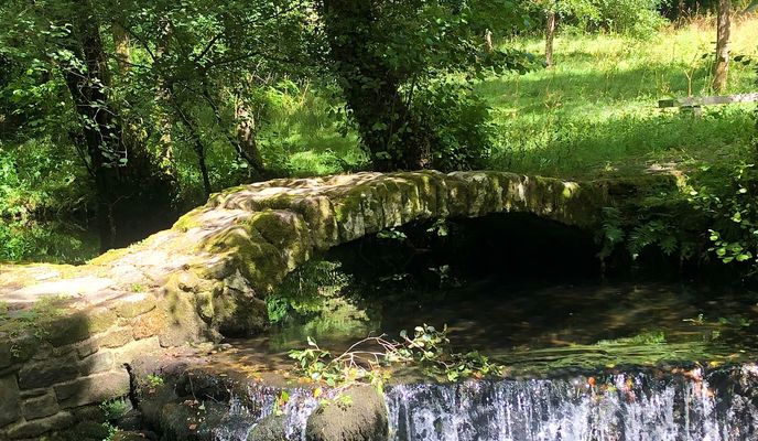 Photo 1 of the Bikemap route "SCQ 2, Santiago de Compostela, Zur Paradela- Brücke und zurück teilweise Camino"