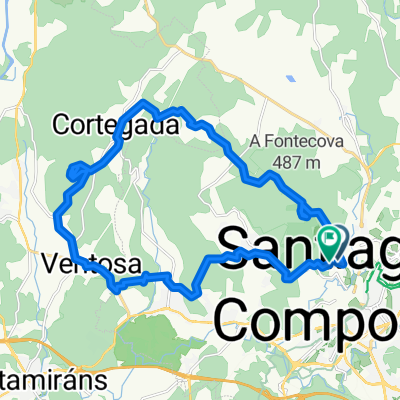 SCQ 3, Santiago de Compostela, Runde zum Monte de San Marcos