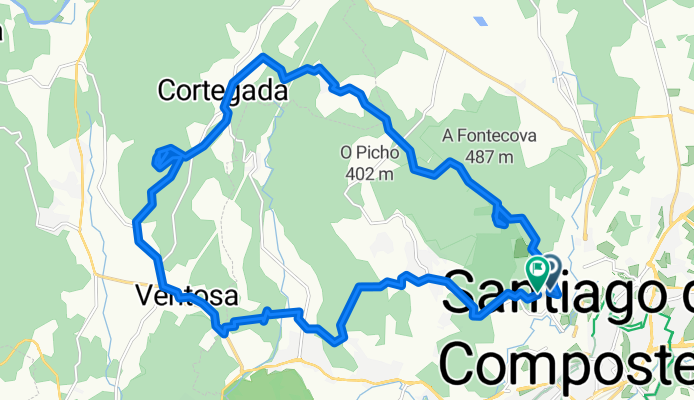 SCQ 3, Santiago de Compostela, Runde zum Monte de San Marcos