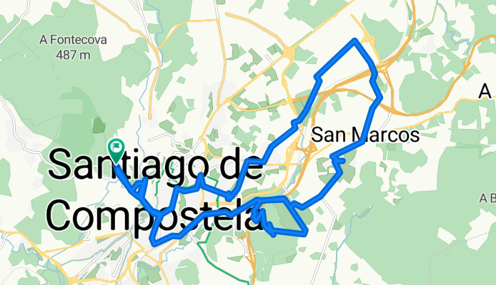 SCQ 6, Santiago de Compostela, Tour zum Monte Viso und Monte Gozo