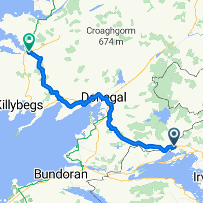 Castlederg - Dungloe + From Burtonport to Dunfanaghy (1/2)