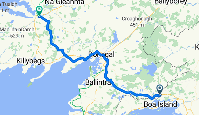 Castlederg - Dungloe + From Burtonport to Dunfanaghy (1/2)