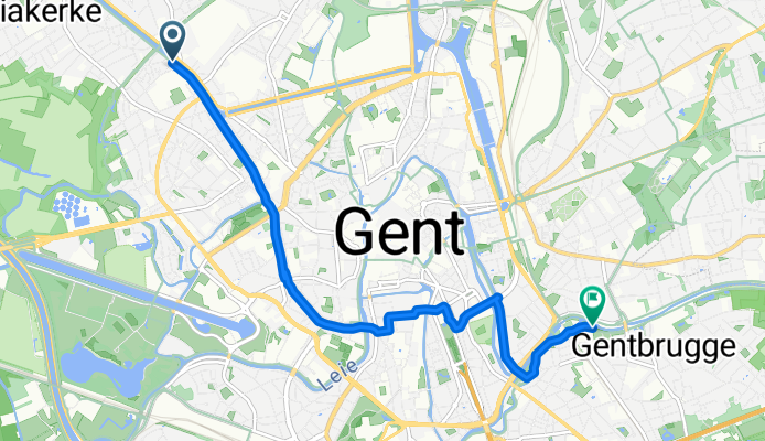 Groendreef, Gent naar Graaf 128-Vlaanderenroute, Gent