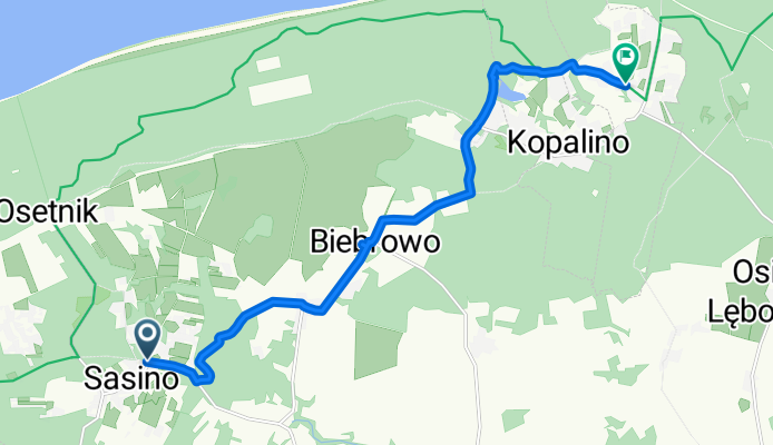 Pałacowa, Sasino do Bałtycka, Lubiatowo