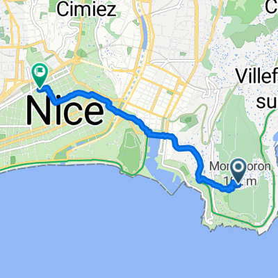 Avenue des Hespérides, Nice to Avenue Thiers, Nice