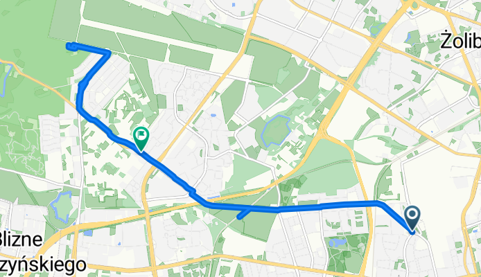 Obozowa, Warszawa do Apenińska, Warszawa