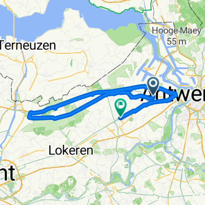 Pareinpark, Beveren naar Nieuwe Molenstraat, Sint-Niklaas