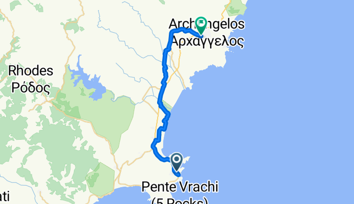 Lindos nach Archangelos