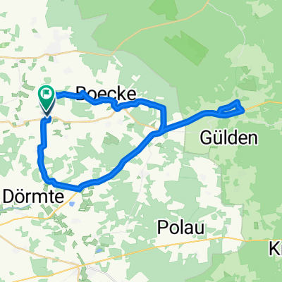 Route in Weste