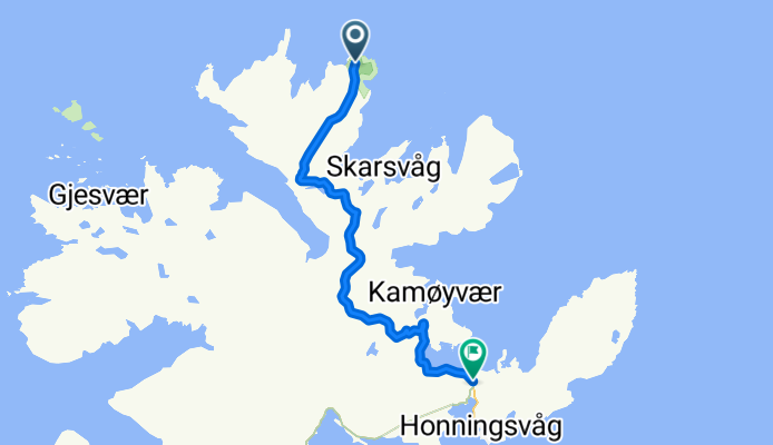 001: Nordkapp – Honningsvag (DEVELOPED) - 002: Honningsvag – Repvag (DEVELOPED) - 003: Repvag – Olderfjord (DEVELOPED) - 004: Olderfjord – Jorehacopma (DEVEL...