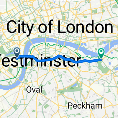 Tothill Street, London to Albion Street, London