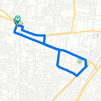 Calle Las Cruces, Chimalhuacán a Calle Las Cruces, Chimalhuacán