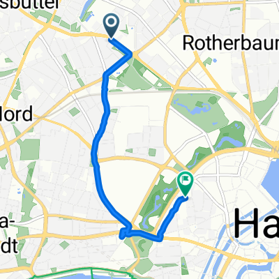 Moorkamp, Hamburg nach Kurze Straße, Hamburg