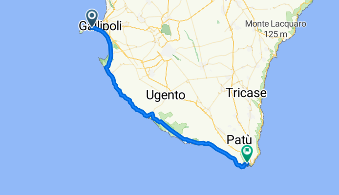 Via Nizza, Gallipoli to Via Giorgio Castriota Scanderbeg, Castrignano del Capo