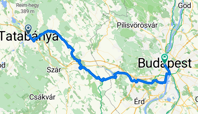 Tatabánya - Budapest