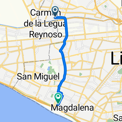 Departamento de Lima a Departamento de Lima