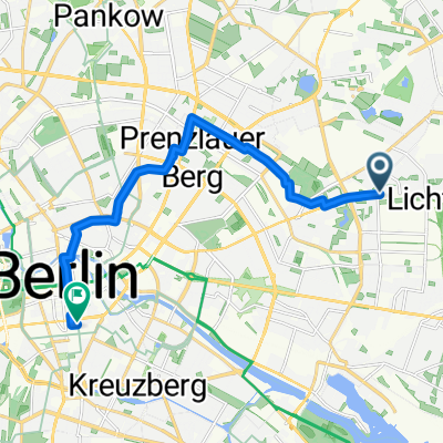 Route in Berlin