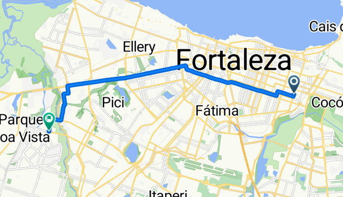 Rua Carolina Sucupira, Fortaleza a Rua LuĂs Mariano, Fortaleza