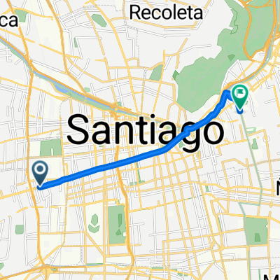 Federico Scotto, Estación Central a Ciclovía Antonio Varas, Providencia