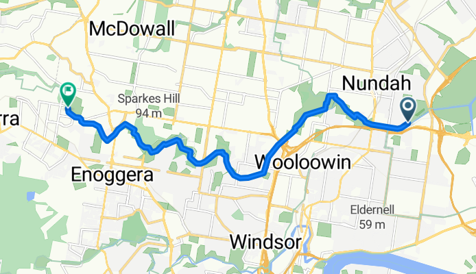 Northwest Inner Brisbane, Nundah to Kedron Brook Bikeway, Everton Park