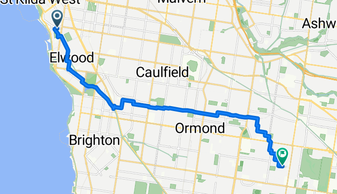 Carlisle St, St Kilda to Brooks St, Bentleigh East