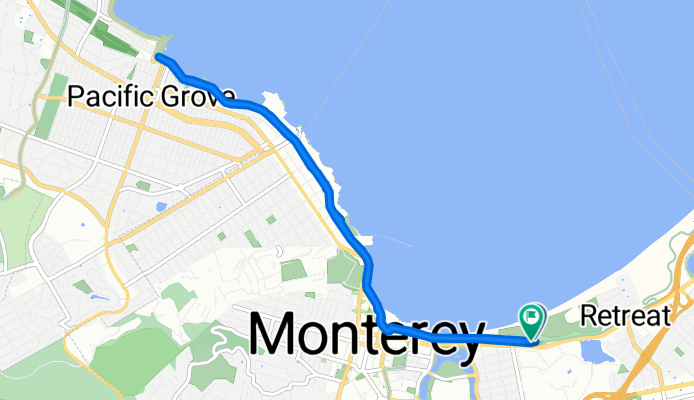 Monterey Peninsula Recreational Trail, Monterey to Monterey Peninsula Recreational Trail, Monterey