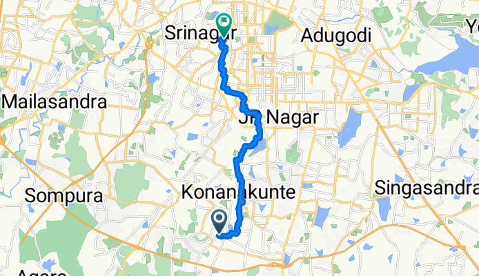 Route to BMS Engineering College