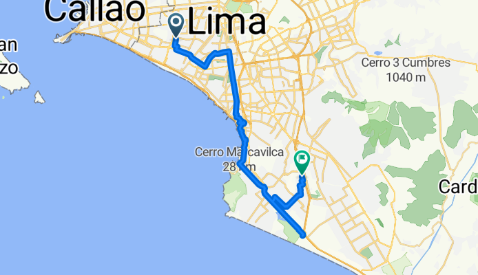 Departamento de Lima a Departamento de Lima