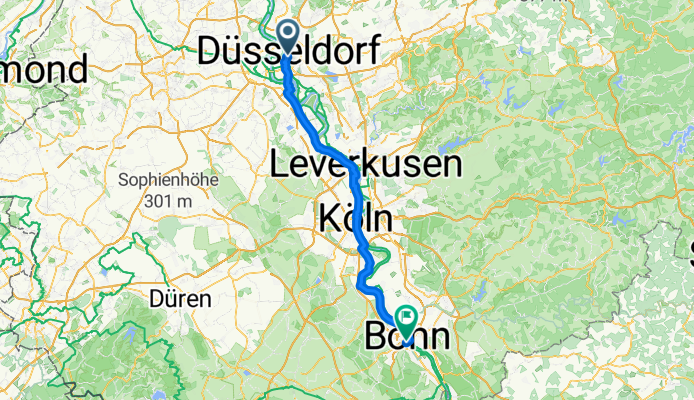 From Düsseldorf to Bonn