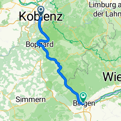 From Koblenz to Bingen am Rhein