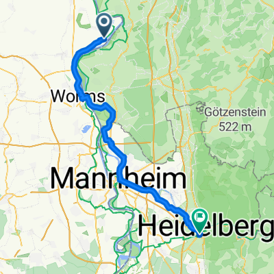 From Hamm am Rhein to Heidelberg