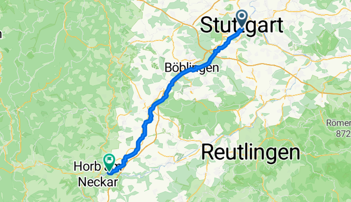 From Stuttgart to Horb am Neckar