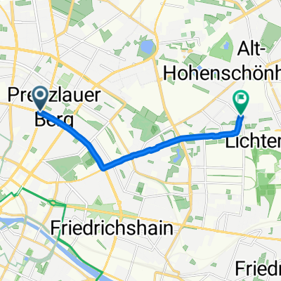 Kollwitzstraße, Berlin to Genslerstraße, Berlin